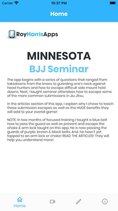 Minnesota BJJ Seminar App-Screenshot #1