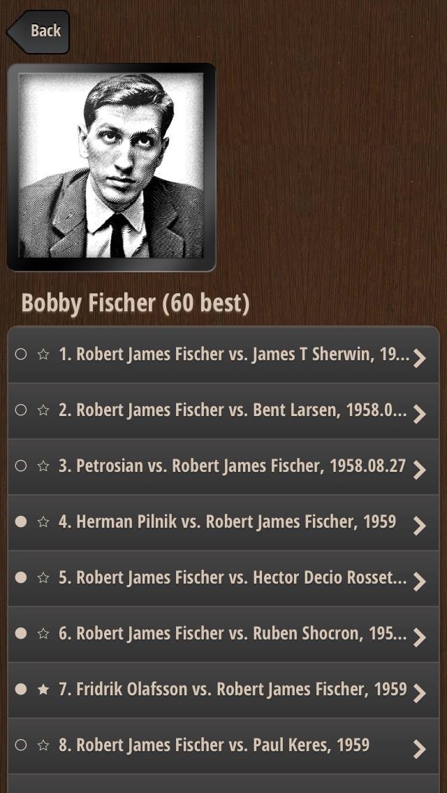 Bobby Fischer Complete Collection App screenshot #3