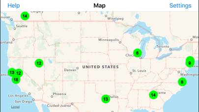 Radiation Map Tracker displays worldwide radiation Capture d'écran de l'application #1
