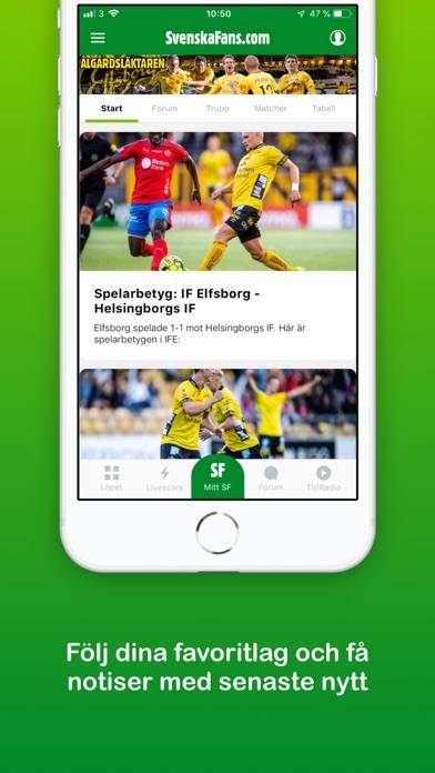SvenskaFans App screenshot #4