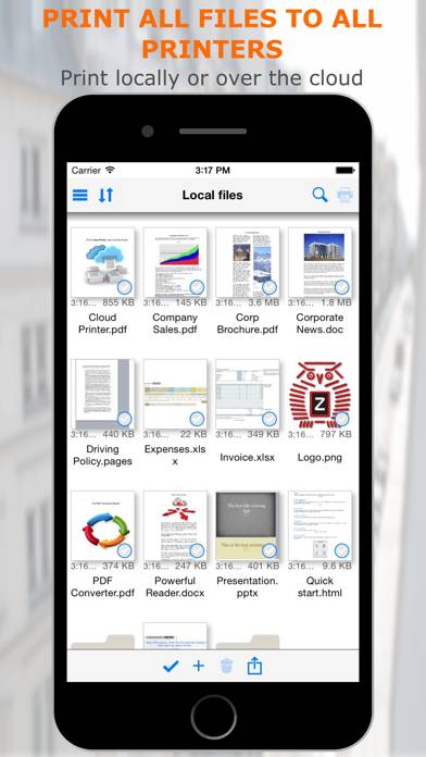 PrintCentral Pro for iPhone Schermata dell'app #1