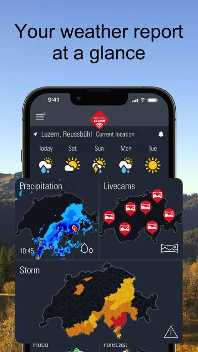 Weather Alarm: Switzerland App-Screenshot #3