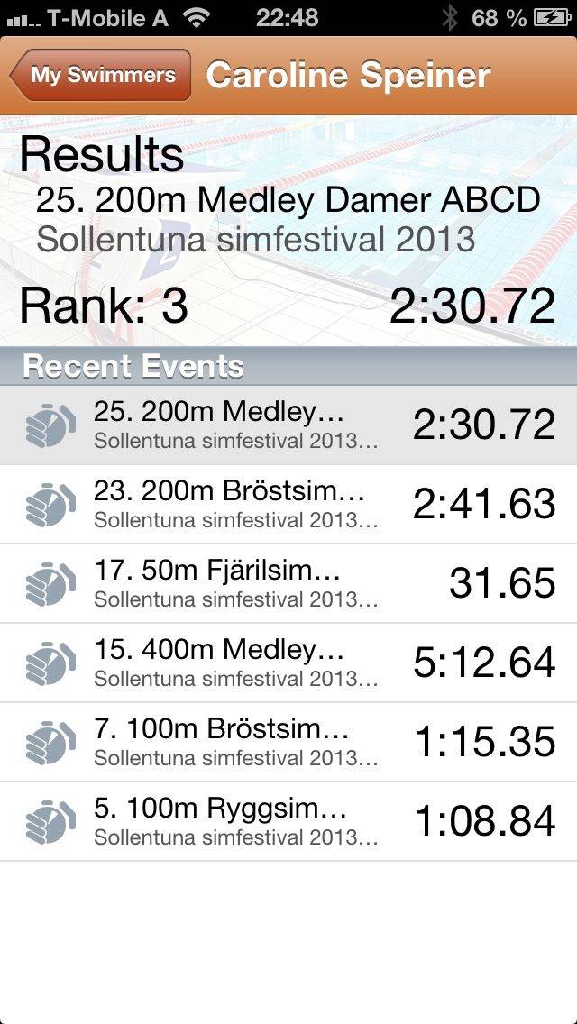 LiveTiming App-Screenshot