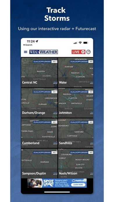WRAL Weather App screenshot