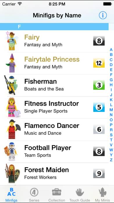 MyMinis App skärmdump #3