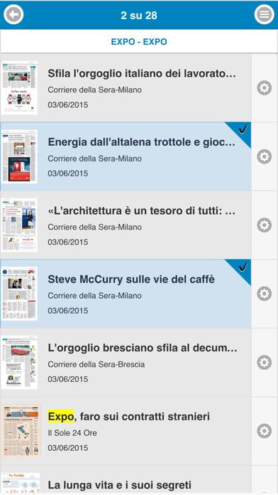 Mimesi Schermata dell'app