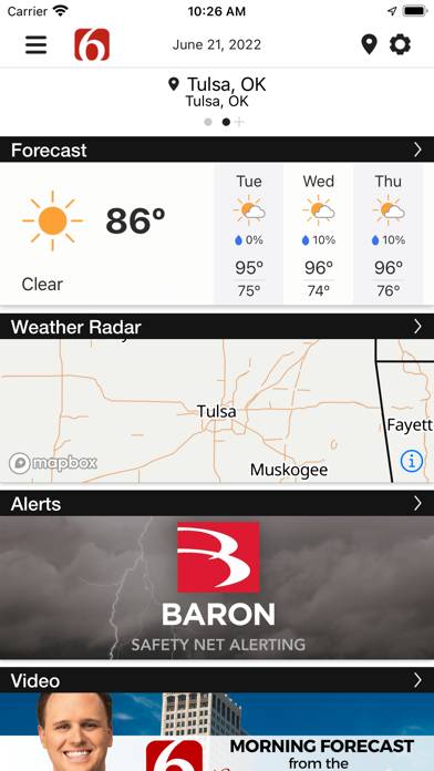 News on 6 Weather App screenshot #1