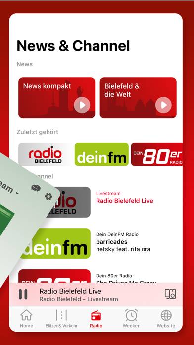 Radio Bielefeld App-Screenshot