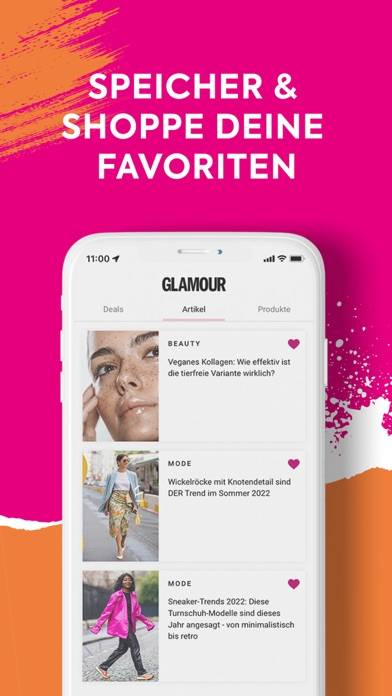 GLAMOUR Shopping Week & Trends App-Screenshot