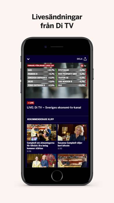 Dagens industri App skärmdump