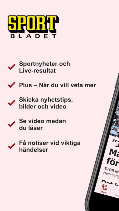 Sportbladet App screenshot #1