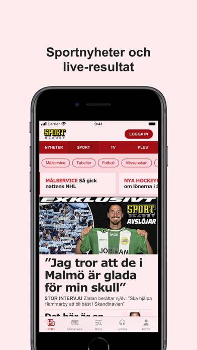 Sportbladet App screenshot #3