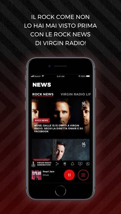 Virgin Radio Italy App screenshot #2