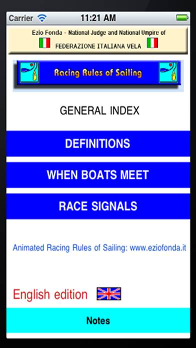 The Racing Rules of Sailing skärmdump
