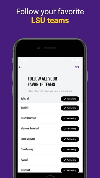 LSU Sports Mobile App screenshot