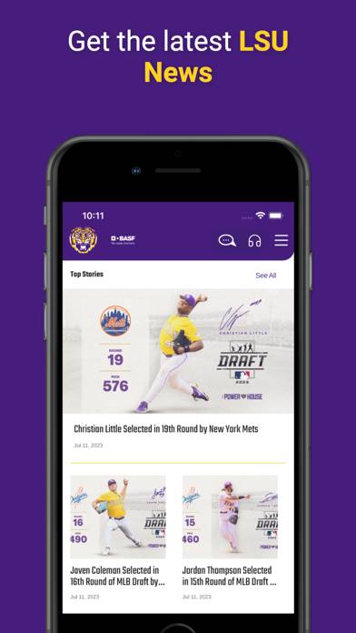 LSU Sports Mobile App screenshot