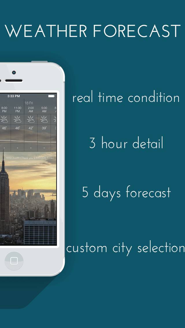 Talking Weather alarm clock App screenshot #3