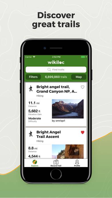 Wikiloc Outdoor Navigation GPS Schermata dell'app #1