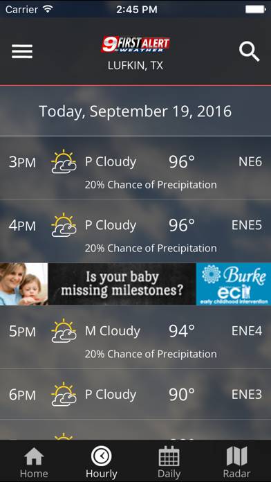 KTRE 9 First Alert Weather App screenshot #2