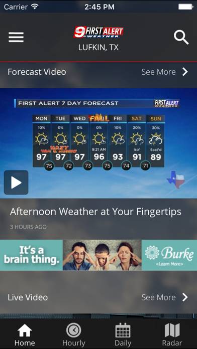 KTRE 9 First Alert Weather App screenshot #5