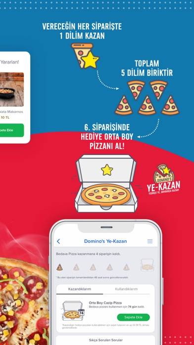 Domino's Pizza Türkiye Uygulama ekran görüntüsü #2