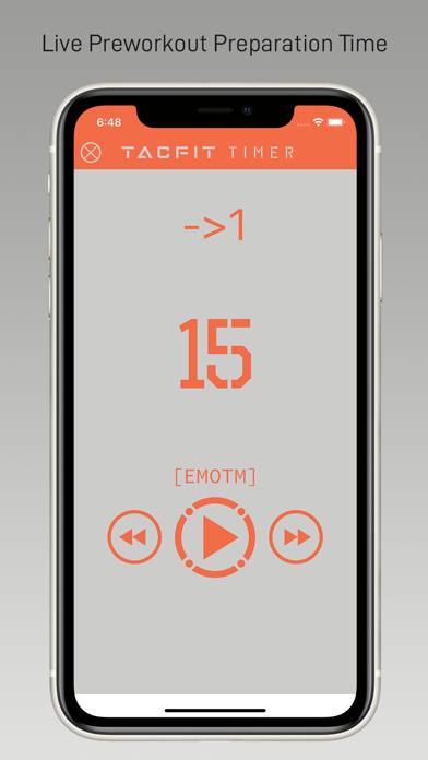 Tacfit Timer Captura de pantalla de la aplicación #6