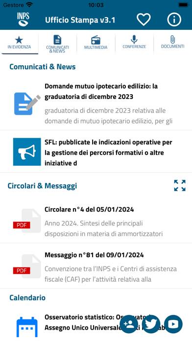 INPS Ufficio Stampa App screenshot #1