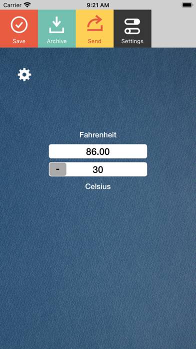 Fahrenheit Celsius Schermata dell'app #1