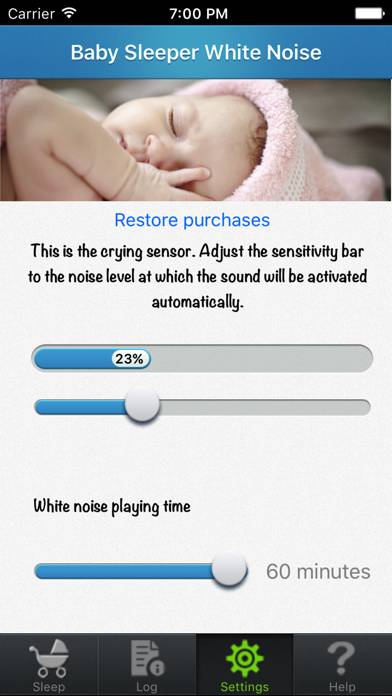 Baby Sleep White noise App screenshot #2