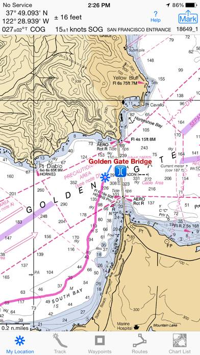 ISailGPS : NOAA USA RNC Charts App-Screenshot #1
