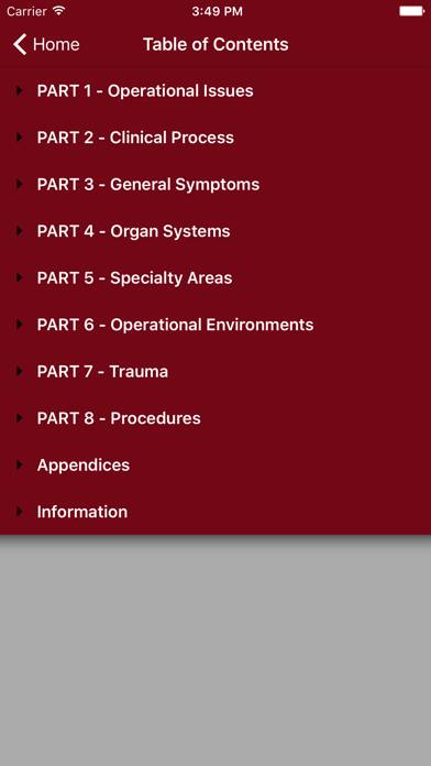 Special Operations Forces Medical Handbook App screenshot #2