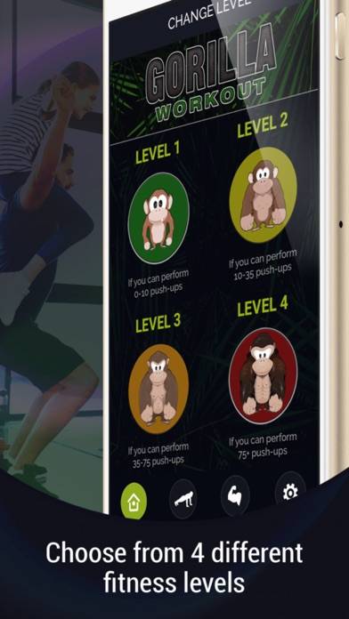 Gorilla Workout: Build Muscle Captura de pantalla de la aplicación #2