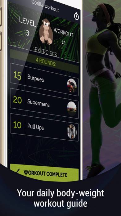 Gorilla Workout: Build Muscle Captura de pantalla de la aplicación #3