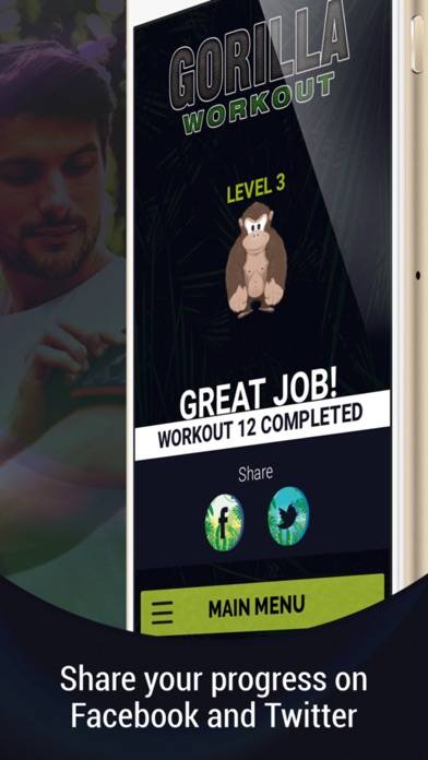 Gorilla Workout: Build Muscle Captura de pantalla de la aplicación #4