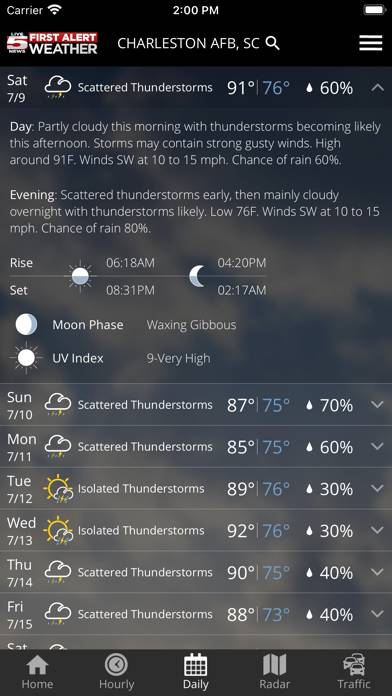 WCSC Live 5 Weather App screenshot #2