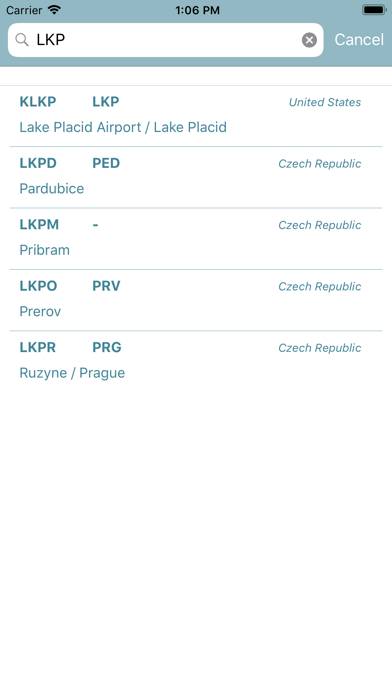 Aviation(.cz) Codes Captura de pantalla de la aplicación