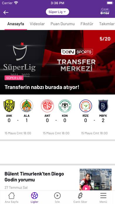 BeIN SPORTS TR App preview #2