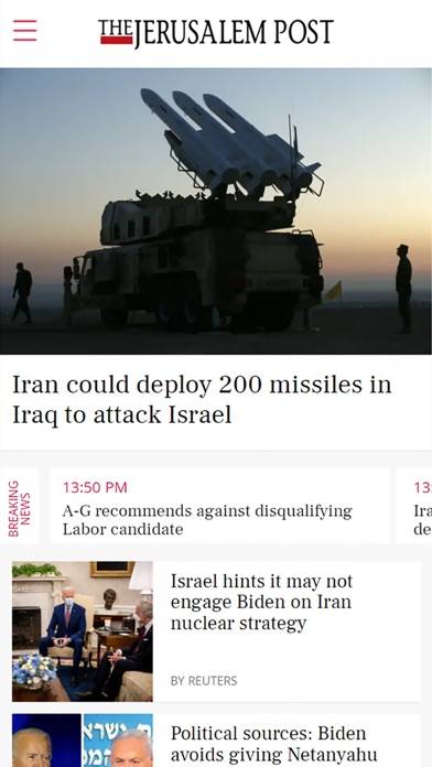 The Jerusalem Post skärmdump