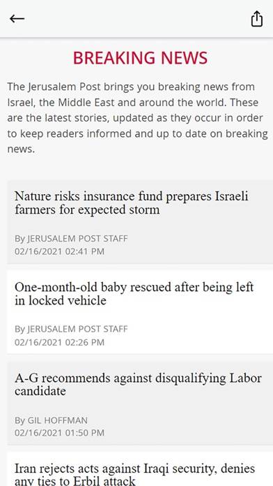 The Jerusalem Post App screenshot