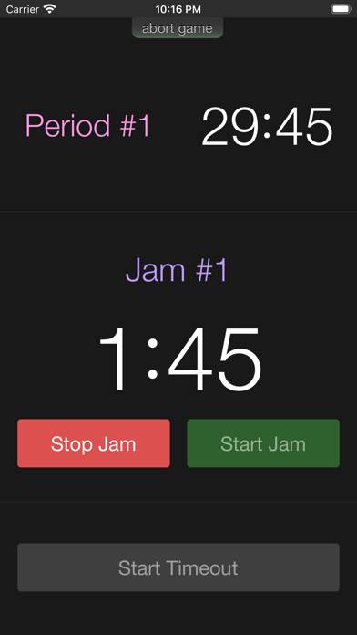 JamTimer App skärmdump #1