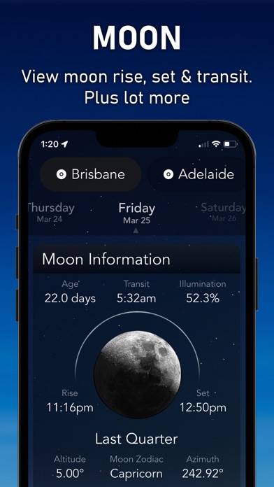 AUS Weather App skärmdump