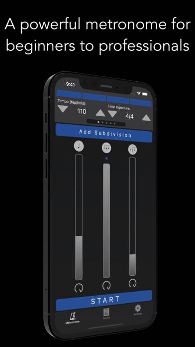 Metronomics Metronome capture d'écran