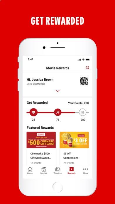 Cinemark Theatres App screenshot