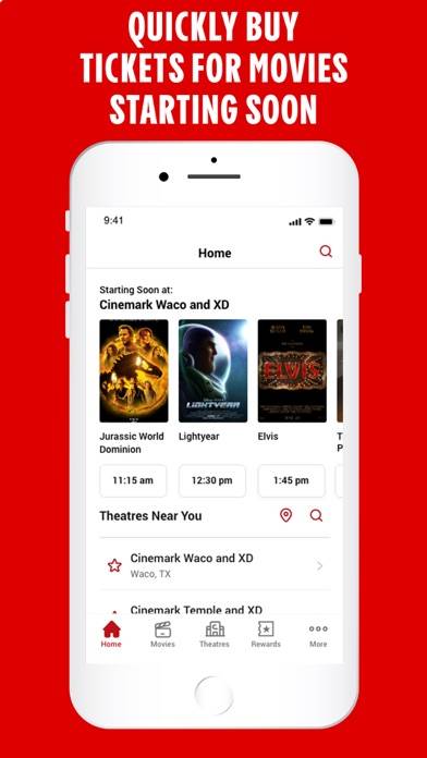 Cinemark Theatres App screenshot