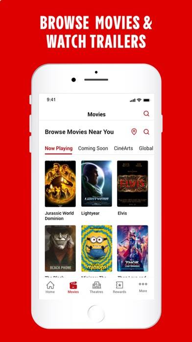 Cinemark Theatres App screenshot