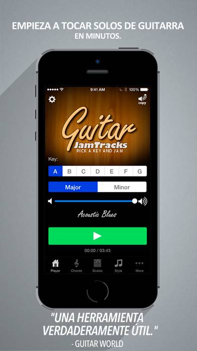 Guitar Jam Tracks: Scale Buddy App skärmdump #1