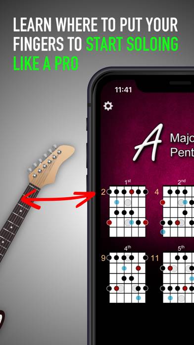 Guitar Jam Tracks: Scale Buddy Schermata dell'app #2