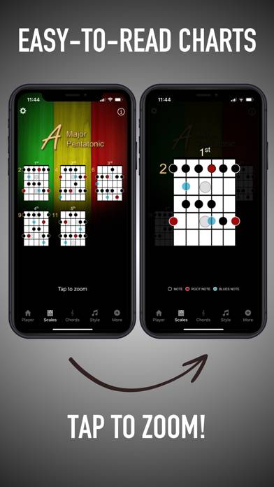 Guitar Jam Tracks: Scale Buddy Schermata dell'app #4