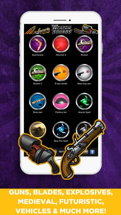 100's of Weapon Sounds Pro App screenshot #5