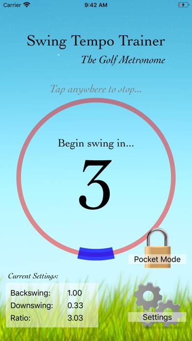Swing Tempo Trainer App screenshot #1